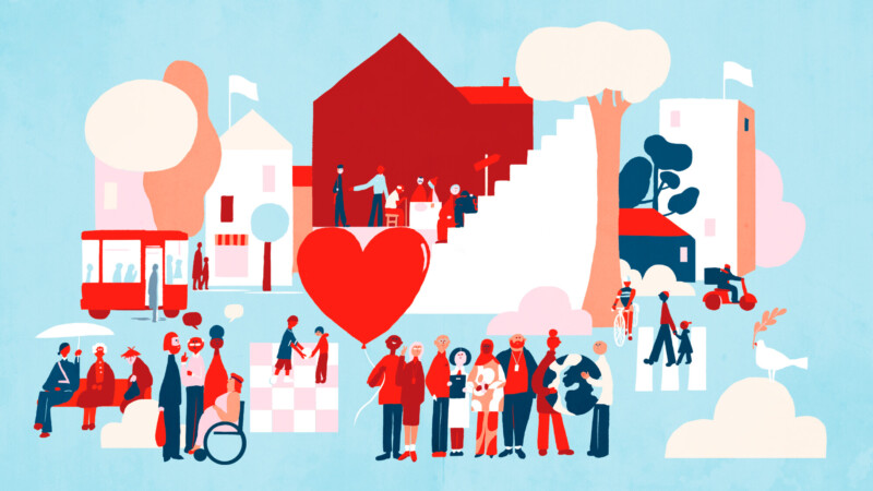 Diakonissalaitoksen strategisia tavoitteita kuvaava kuva.